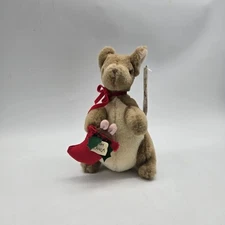 Gund Classic Plush From Kanga Winnie The Pooh Christmas Stocking Kangaroo Vtg Sm