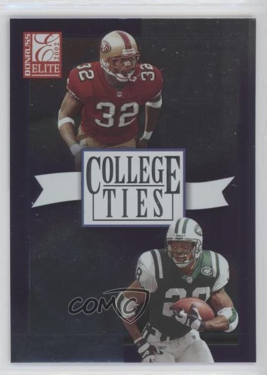 2002 Donruss Elite College Ties /1600 Kevan Barlow Curtis Martin #CT-19 HOF 19zq