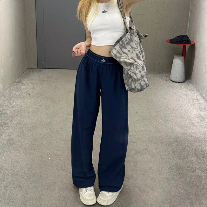 AI yoga pants thin loose straight wide leg quick dry women activewear