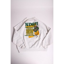 Vintage Made in USA NDSU Bison 1990 Championship Crewneck Sweatshirt size L