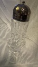 Vintage Waterford  Lismore Muffler Powder Sugar Castorwith Silver Plated Lid — photo 1