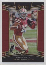 2018 Panini Select Concourse Maroon Prizm 62/99 Dante Pettis #34 rp9
