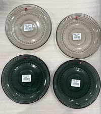 [New and unused] Iittala Kastehelmi 17cm Linen Dark Gray Set of 4