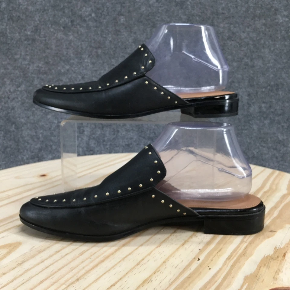 Zapatos informales Calvin Klein para mujer 8,5 florales de cuero negro con tachuelas Foto 2 de 4