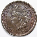 1908 Indian Head Penny Cent Brilliant Uncirculated (BU)