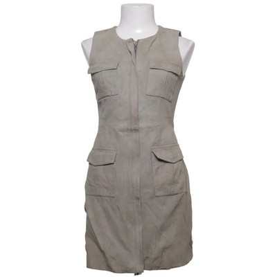 H&M, Lederkleid, Größe: 36, Beige, Leder, Einfarbig, Damen #APy