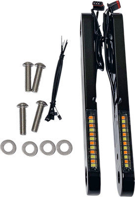 Custom Dynamics PB-DS2-14-B ProBEAM Dynamic Strips V2 Front Turn Signals Black