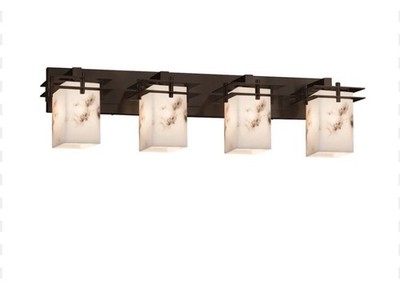 Justice Design LumenAria 4-Light Bathroom Vanity Light - Dark Bronze