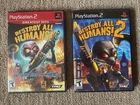 PS2 Destroy All Humans! 1 & 2 game lot (good-very good, unsealed)