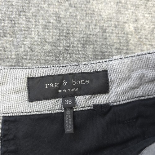 Rag And Bone Shorts 36 Heathered Gray Button Fly Linen Blend Outdoors - Picture 2 of 9