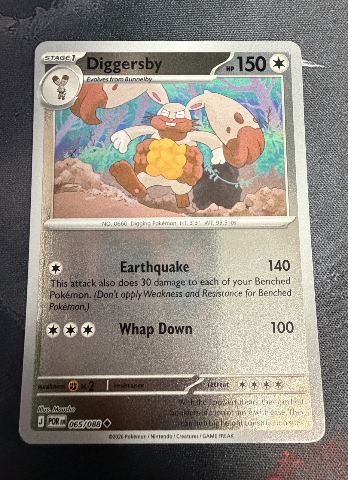 Diggersby (Reverse Holo) - 065/088 - Perfect Order POR ME03 - NM/M