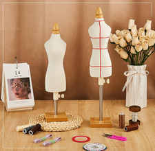10 Pcs Doll Dress Form Mini Female 1/4 Size Tailor Dressmaker Dummy Mannequin...