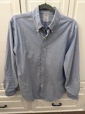 Brooks Brothers oxford cloth button down OCBD Blue 15.5 X 33 Made In U.S.A.
