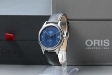 "MINT w/ Box" Oris 01 733 7719 4075 Blue Roman Date Automatic Men's Watch JAPAN