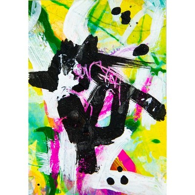 Original painting ACEO Miniature OOAK unusual Art unique Real abstract No. 219
