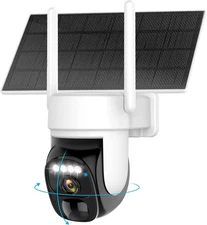 Hawkray Solar Wireless Outdoor 2K Security Camera 360° Pan Tilt with AI Motion
