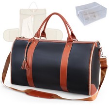 Convertible Garment Duffle Bag for Travel, Carry On Garment Bag with Shoe Pou...