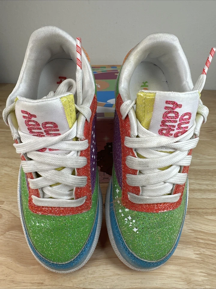 Zapatos Reebok Candyland Club C Niños Talla 11C Tenis Bastón de Caramelo Cordones 11 C Foto 4 de 4