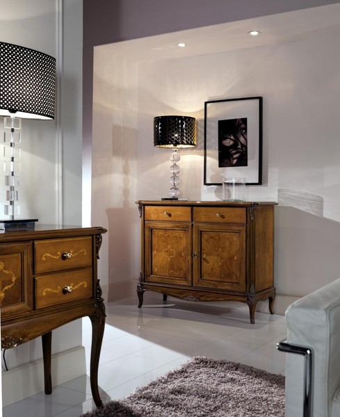 Kommode Wohnzimmer Kommoden Schubladen Holz KleiderschräNke Massiv Sideboard Neu-image