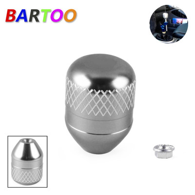 For M10*P1.5 Silver Aluminum Gear Shift Knob Weighted Shifter