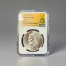 1974-S $1 NGC Certified Eisenhower Ike Silver Dollar Don’t Tread On Me Label San Francisco Eisenhower