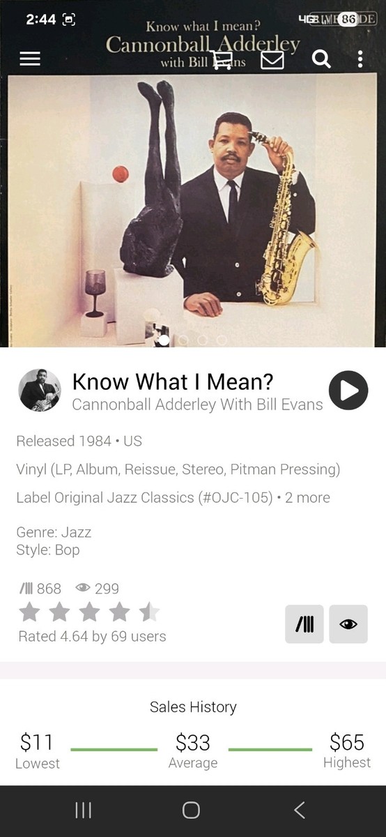 その他 Cannonball Adderley Know What I Mean? LP Know What I Mean? - Wikipedia