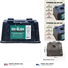 OX BLOX Heavy Duty Trailer Jack Block - RV Leveling Blocks Stabilizer Pads ...