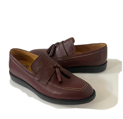 Men Marc Joseph Santa Ana Slip On Leather Shoes Wine Nappa  display picture 3