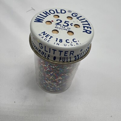 Vintage Wilhold Non Toxic Double Plated Full Brilliance Color  Glitter