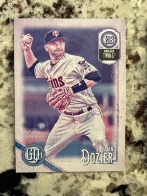 2018 TOPPS GYPSY QUEEN MISSING BLACKPLATE CARD MINNESOTA TWINS BRIAN DOZIER #269