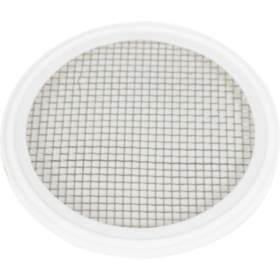 Tri-Clamp Gasket with Stainless Mesh Screen | 7 Mesh | Teflon | 3'' - Distilling