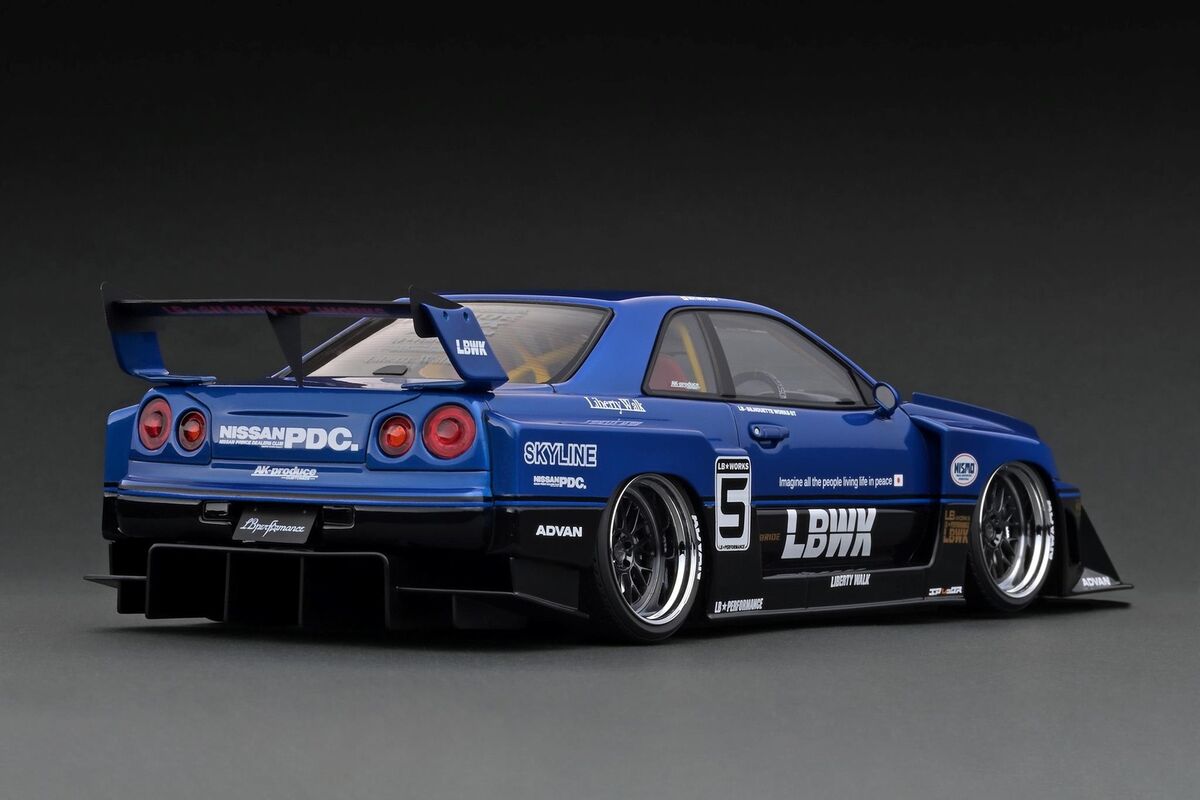 1:18 Nissan E-R34 Silhouette Skyline GTR -- Liberty Walk 1:18 Nissan E-R34 Silhouette Skyline GTR -- Liberty Walk
