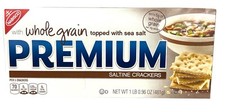 Nabisco Premium Whole Grain Saltine Crackers Topped with Sea Salt 16 oz