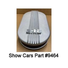 348 409 5859606162636465 Chevrolet Impala 2x4 Oval Air Cleaner Aluminum