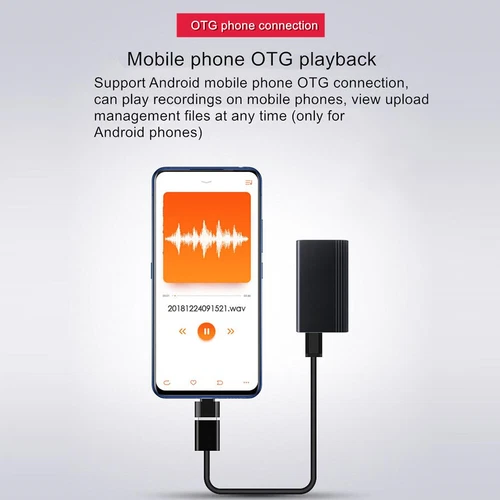 Grabadora digital espía activada por voz mini dispositivo de grabación de audio oculto 32 GB - Imagen 8 de 17