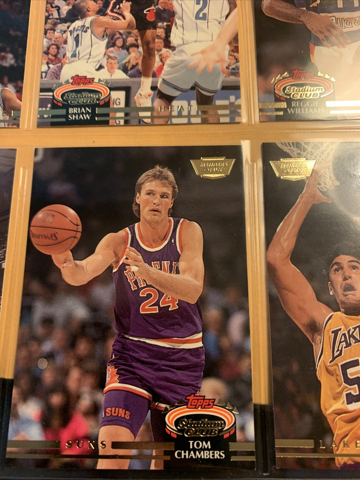 #152 Tom Chambers phoenix suns￼￼￼ ￼￼ 1992 93 Stadium club members only