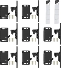 8 Pack Cabinet Door Latch/RV Drawer Latches 8 Pull Force Latch Holder for Home