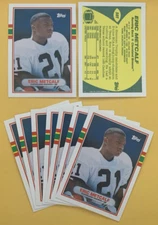Eric Metcalf rookie card, 1989 Topps Traded #50T, Cleveland Browns - LOT of 25