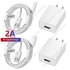 For iPhone 8 X XR XS 11 12 13 14 USB Fast Wall Charger Brick Charging Cable Lot