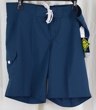 Kanu Surf Womens Marina Solid Stretch Boardshort Navy Size 10