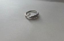Sterling Silver 925 Leaf Ring. Adjustable. Gift Idea. New in a sealed bag.