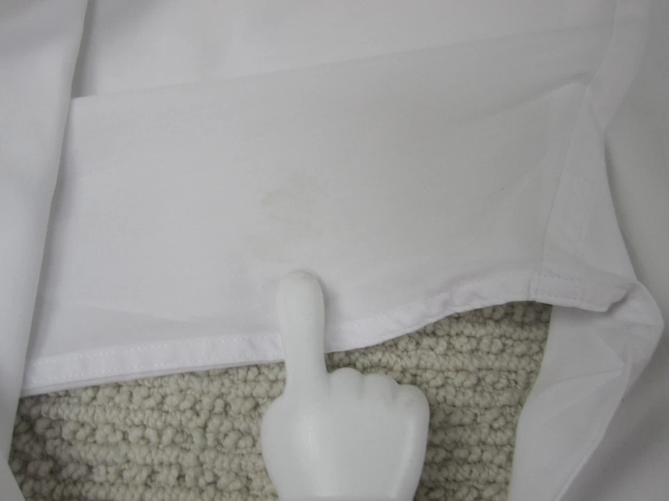 Camisa Pierre Cardin Para Hombre XL Blanca Calce Ajustado Informal Manga Larga Con Botones Foto 3 de 4