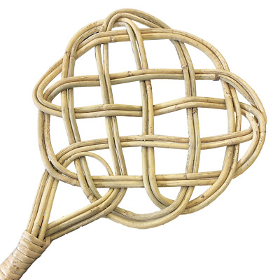 Rattan Teppichklopfer Handklopfer Ausklopfer Polsterklopfer Klopfer L76xB25,5cm