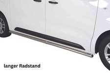 Schwellerrohre ohne Tritt für Peugeot Expert / Traveller Bj.16- Edelstahl polier