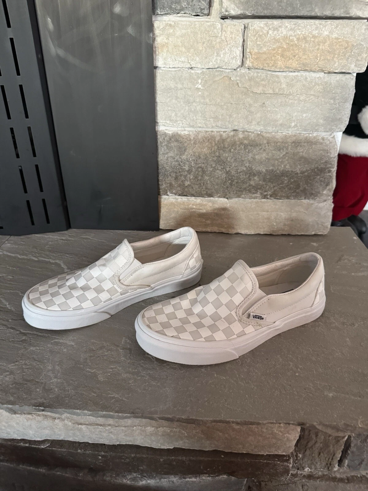 Taglia 6 5 VANS Scacchiera classica slip on bianca