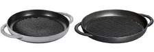 Staub Pure Gril Cast Iron Round  Grill Pan 10.25 inches (26 cm), Made in France