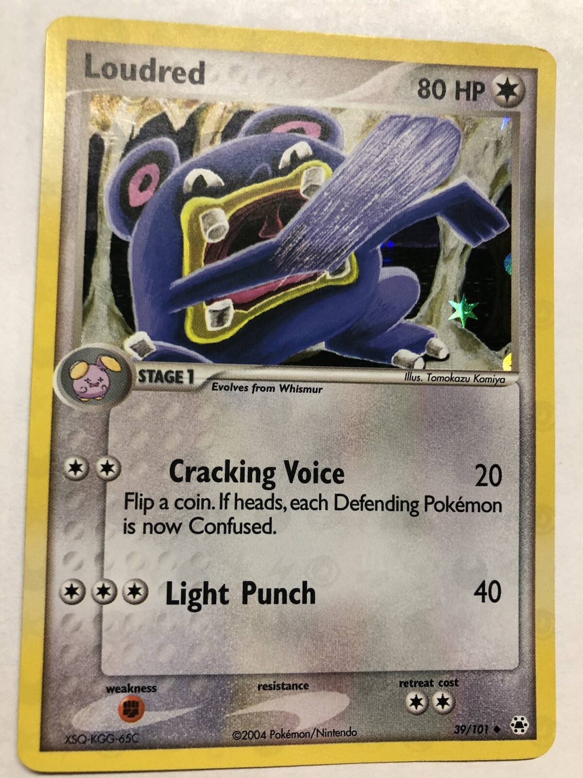 Loudred 39/101 Reverse Holo EX Hidden Legends Pokemon Card Near Mint