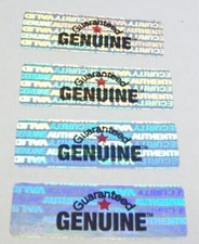 GG 100 to 1000 Guaranteed Genuine Hologram Adhesive Label Stickers
