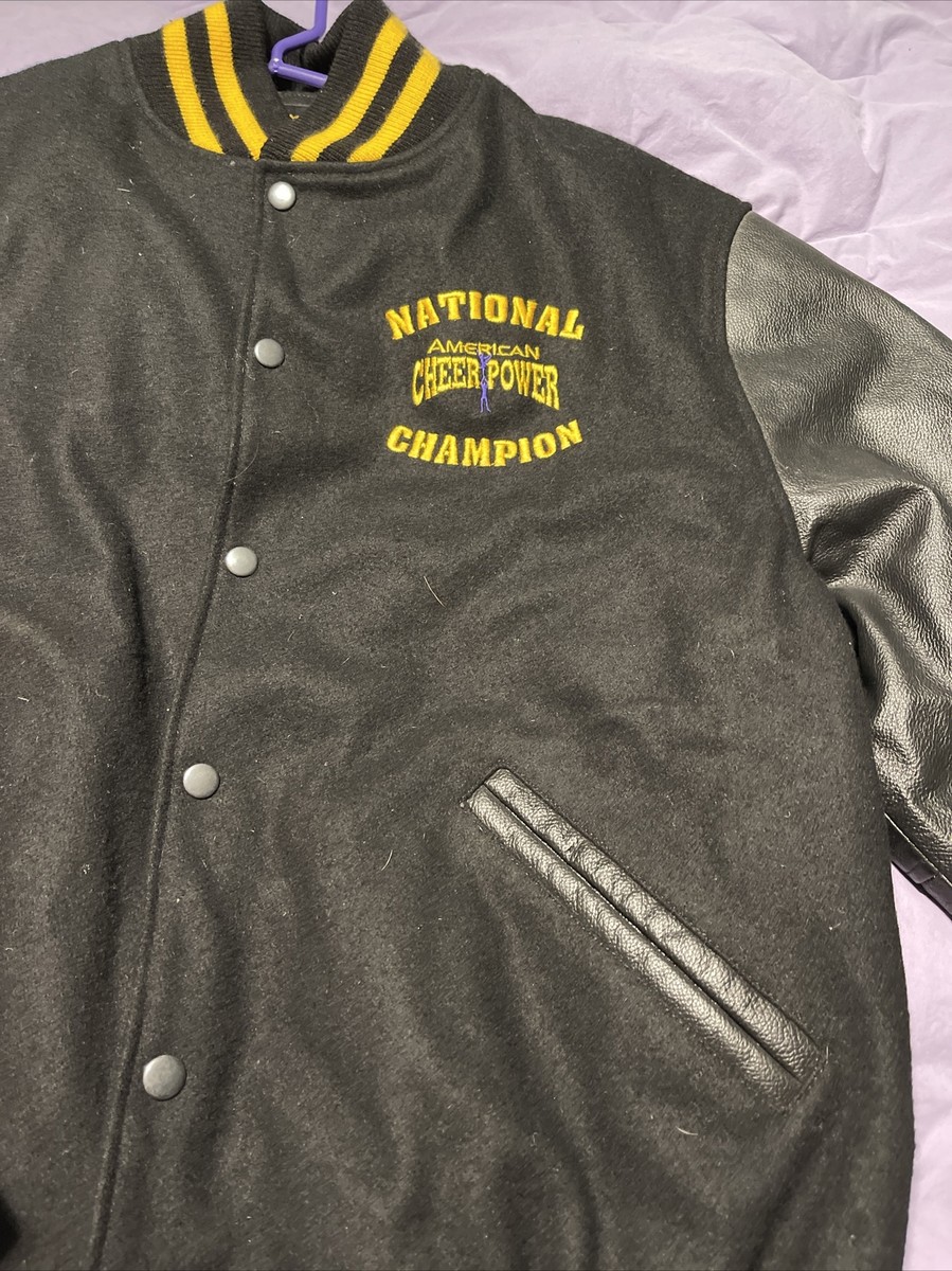 Adult L Cheerleader Letterman Jacket National Champion