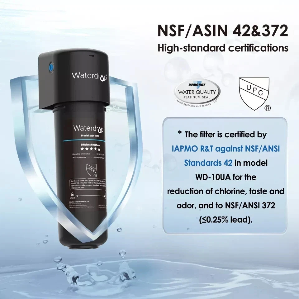 Waterdrop 10UA Under Sink Water Filter System With RF10*2 Water Filter,8000 GAL - Image 3 of 4